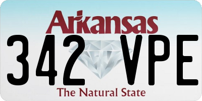 AR license plate 342VPE