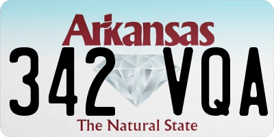 AR license plate 342VQA