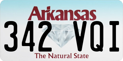 AR license plate 342VQI