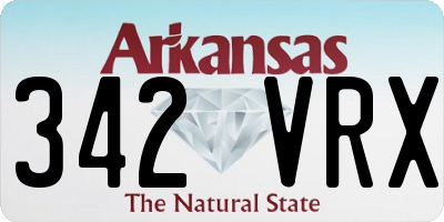 AR license plate 342VRX