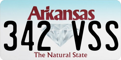 AR license plate 342VSS