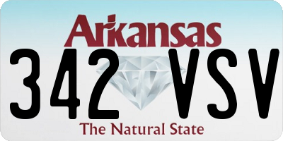 AR license plate 342VSV
