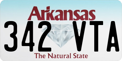 AR license plate 342VTA