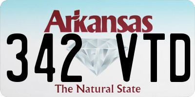AR license plate 342VTD