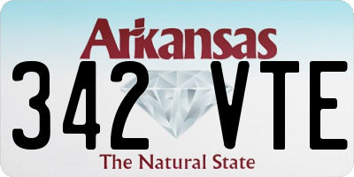 AR license plate 342VTE
