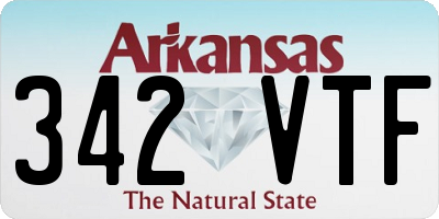 AR license plate 342VTF