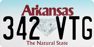 AR license plate 342VTG