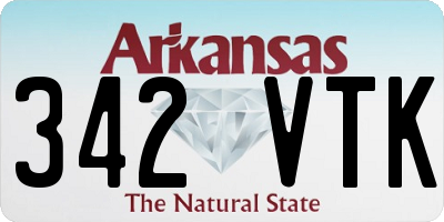 AR license plate 342VTK