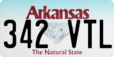 AR license plate 342VTL