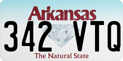 AR license plate 342VTQ
