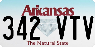 AR license plate 342VTV