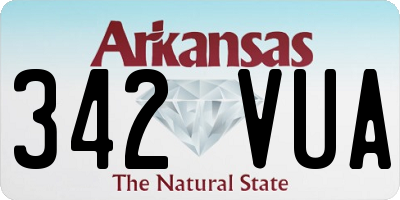 AR license plate 342VUA