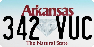 AR license plate 342VUC