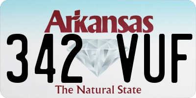AR license plate 342VUF