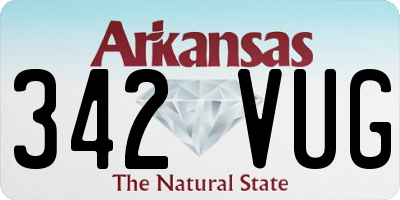 AR license plate 342VUG