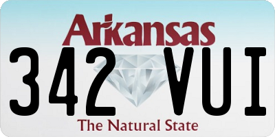 AR license plate 342VUI