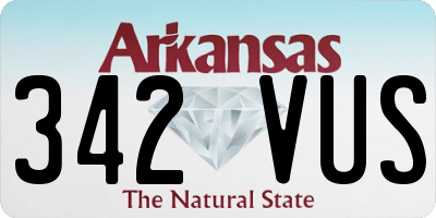 AR license plate 342VUS
