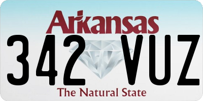 AR license plate 342VUZ