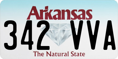 AR license plate 342VVA
