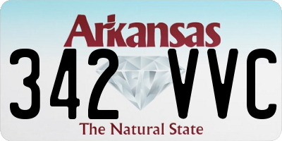 AR license plate 342VVC