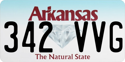 AR license plate 342VVG