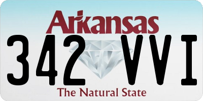 AR license plate 342VVI