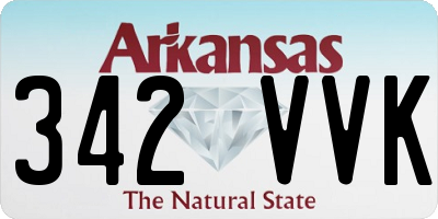 AR license plate 342VVK