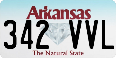 AR license plate 342VVL