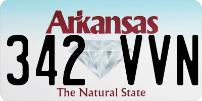AR license plate 342VVN