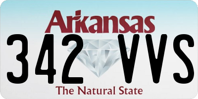 AR license plate 342VVS