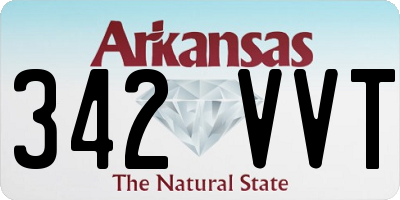 AR license plate 342VVT