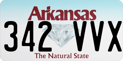 AR license plate 342VVX
