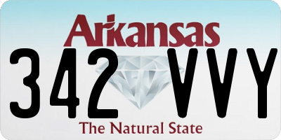 AR license plate 342VVY