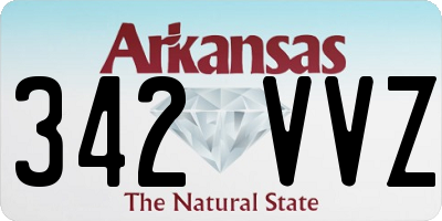 AR license plate 342VVZ