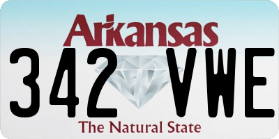 AR license plate 342VWE