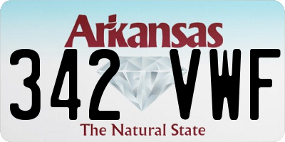 AR license plate 342VWF