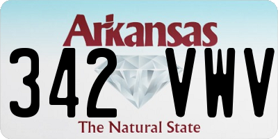 AR license plate 342VWV