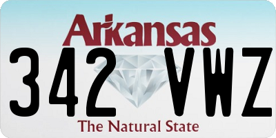 AR license plate 342VWZ