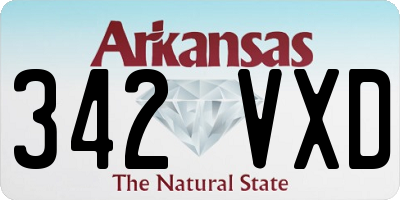 AR license plate 342VXD