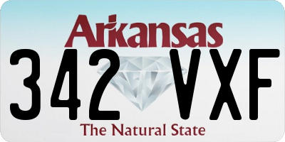 AR license plate 342VXF