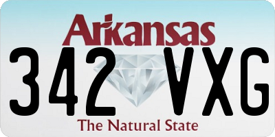AR license plate 342VXG