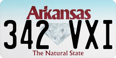 AR license plate 342VXI
