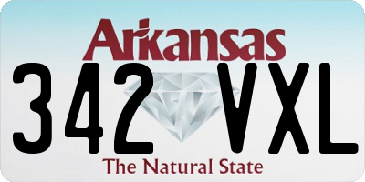 AR license plate 342VXL