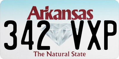 AR license plate 342VXP