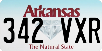 AR license plate 342VXR