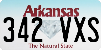 AR license plate 342VXS