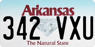AR license plate 342VXU
