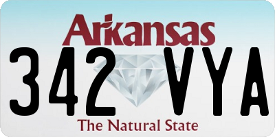AR license plate 342VYA