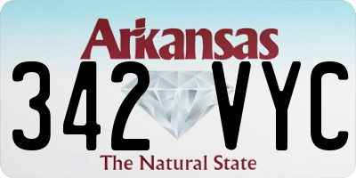 AR license plate 342VYC