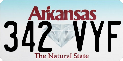 AR license plate 342VYF